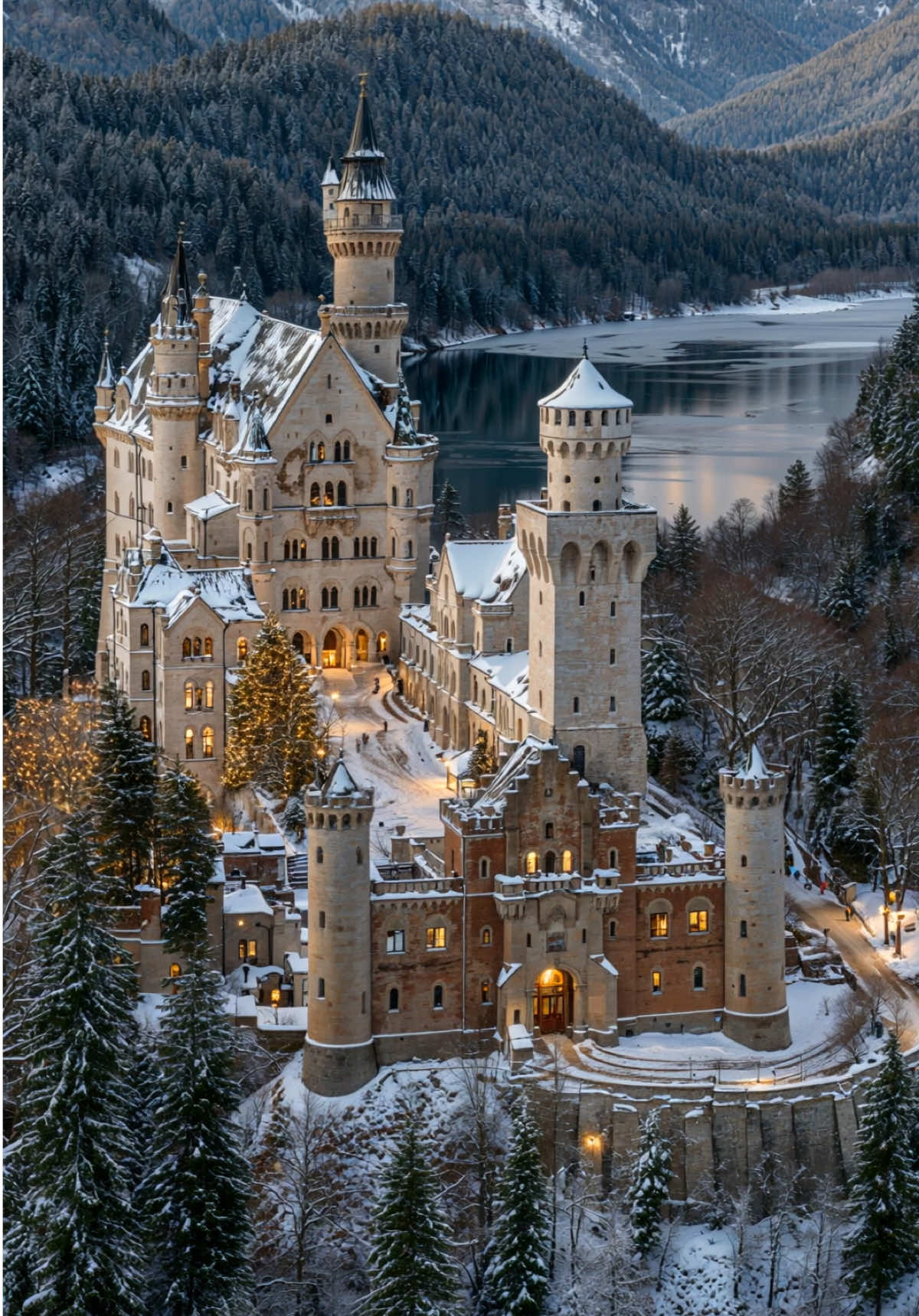 In my German fairytale era ✨ Snowy castles, hot cocoa, and zero emails - this is what I call “ready for Christmas 🎄🇩🇪” #bavarianalps #fairytalecastle #germanytravel #winterineurope #winterwonderland 