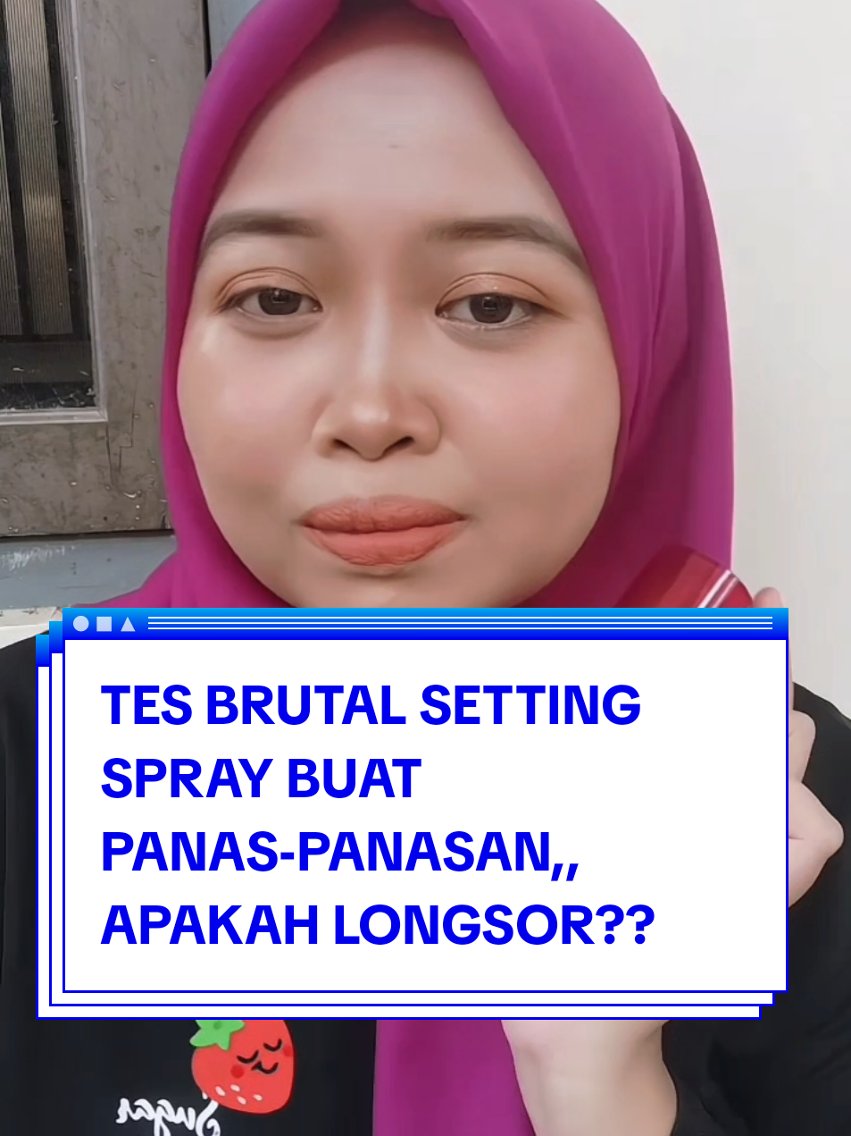tes brutal setting spray buat panas-panasan, apakah longsor?  @OMG  #OMGBeauty#FYPmakeup#settingsprayomg#settingsprayviral#trendmakeup 