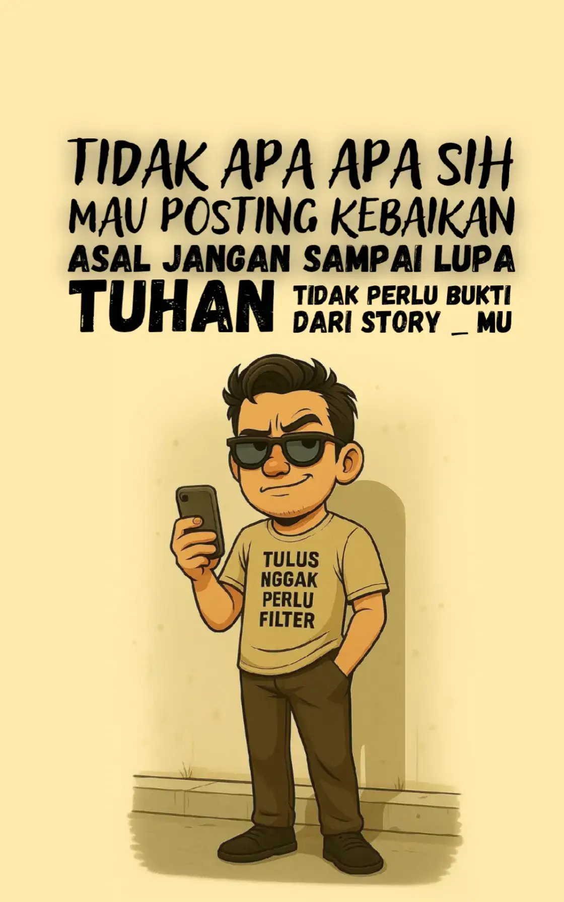 Kebaikan tidak butuh penonton, cukup butuh niat. #PesanKetua #RefleksiSosial #KebaikanTanpaKamera #quotes #fyp 