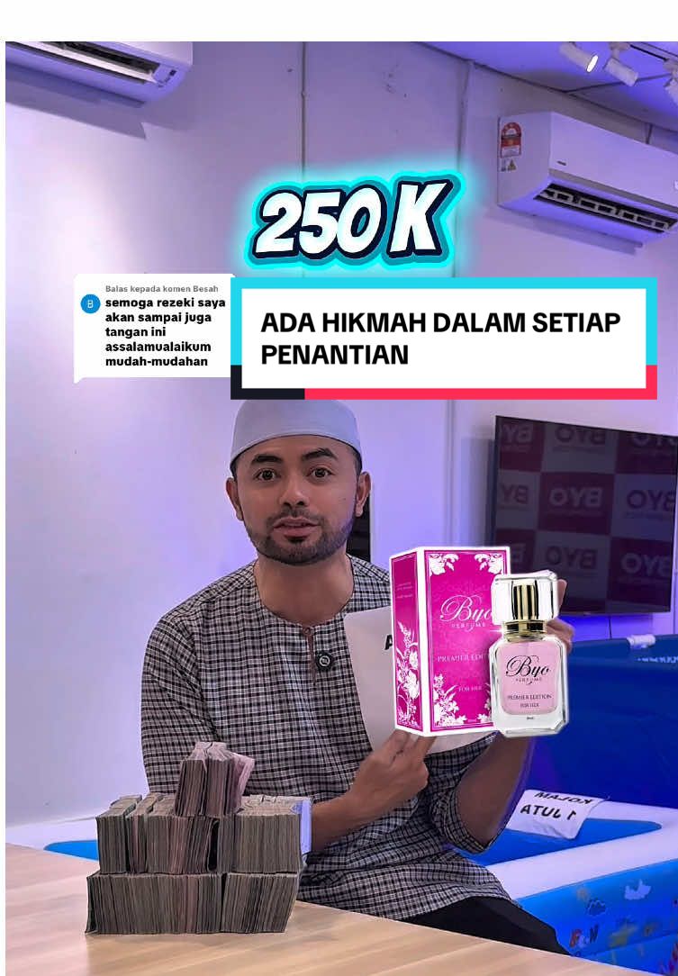 Membalas kepada @Besah Lambat bukan tak dapat, cuma Allah tengah susun cara paling indah untuk kita #pestakongsirezeki #bossyeen #followers #kongsibersama 