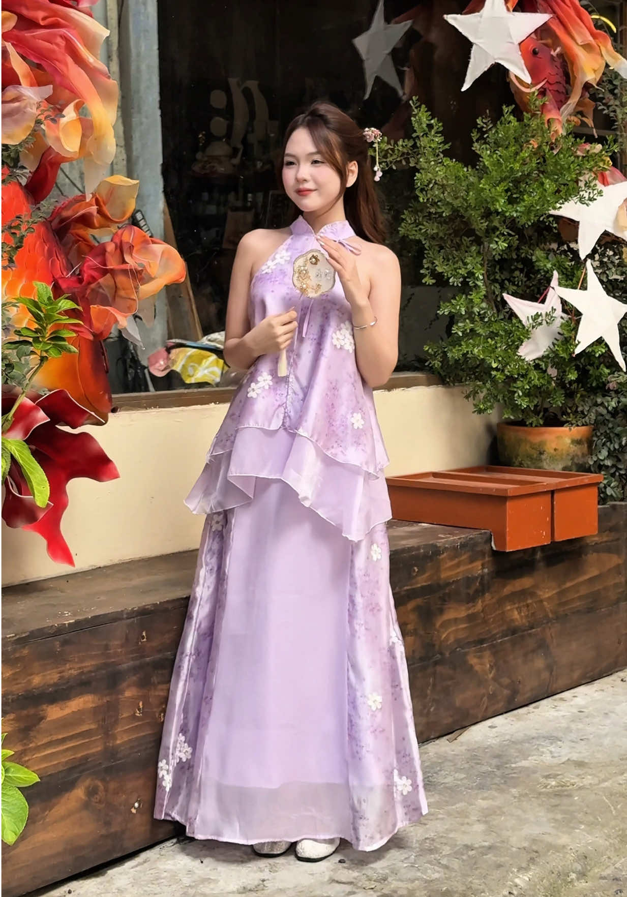Áo yếm cách tân trông xinhhh #outfit #fyp #summervibes #domuahe #xuhuong #viral #trending #trungthu2025 #setxinh #yếm #phoidoxinh #yếm #dethuong 