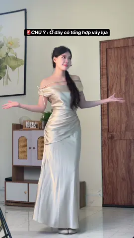 tổng hợp váy lụa ạ#silkdress #vaylua #OOTD #donu #review 