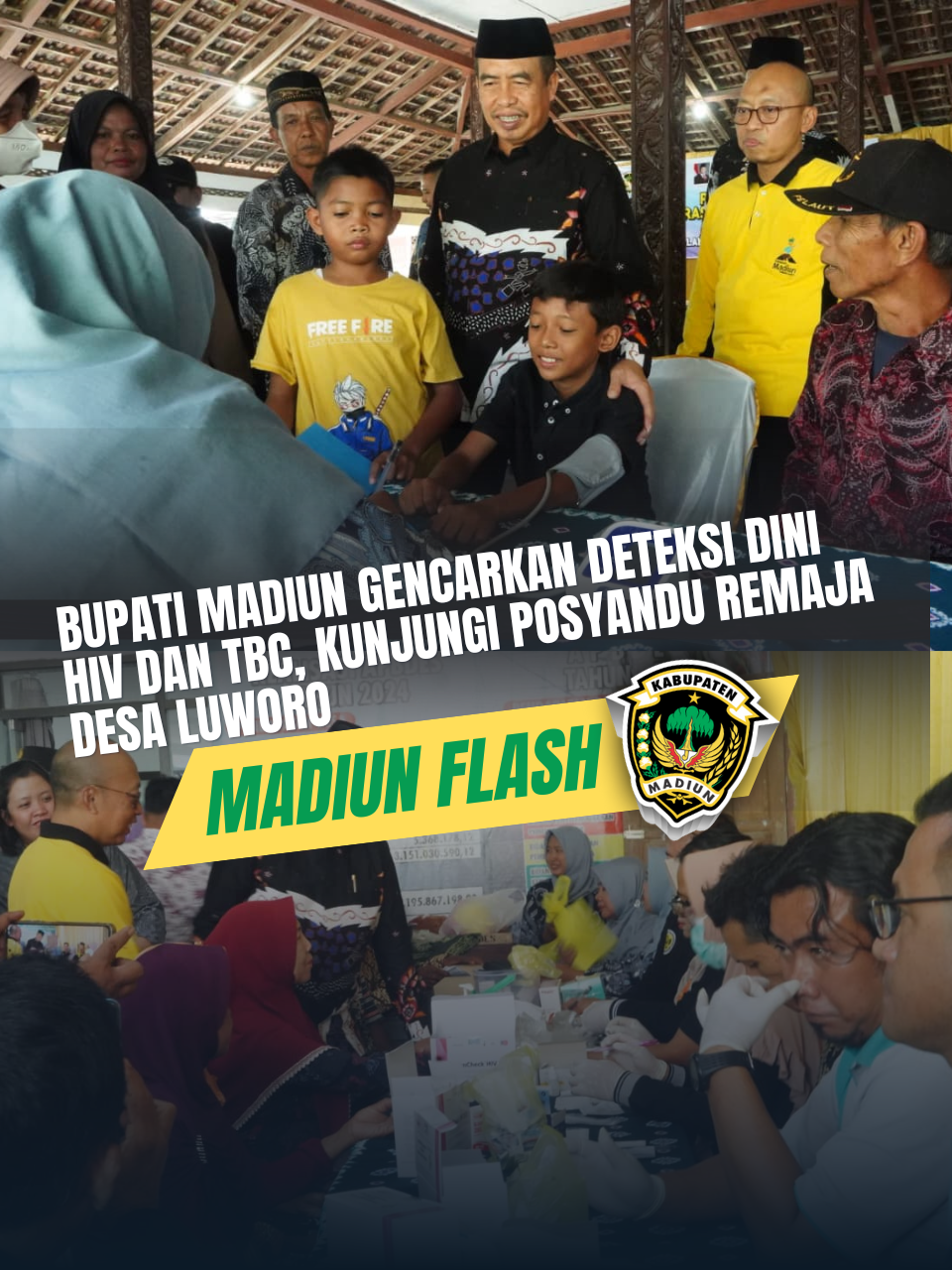 Bupati Madiun Gencarkan Deteksi Dini HIV dan TBC, Kunjungi Posyandu Remaja Desa Luworo