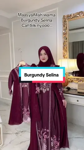 Cantik mewah warna Burgundy nya #nobycollection #gajiansale #gamislebaran2026 #gamiscouple #