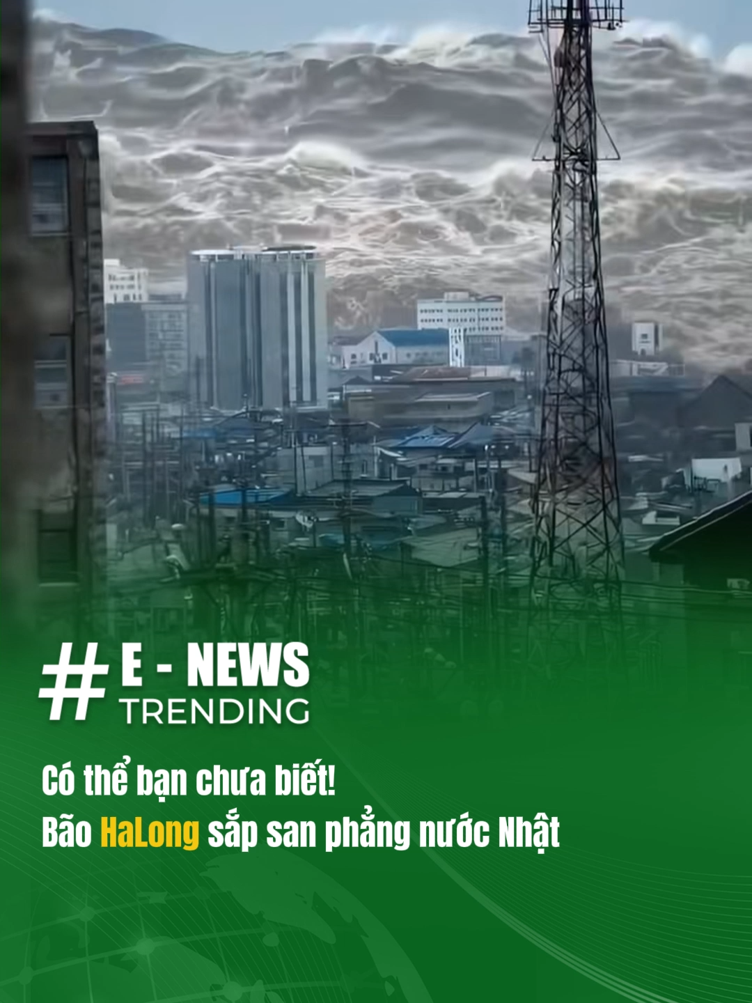 Có thể bạn chưa biết! Song sinh với bão số 11 Matmo, bão Hạ Long chuẩn bị đổ bộ nước Nhật Bản #enewstrending #viral #bão #baoso11 #baohalong