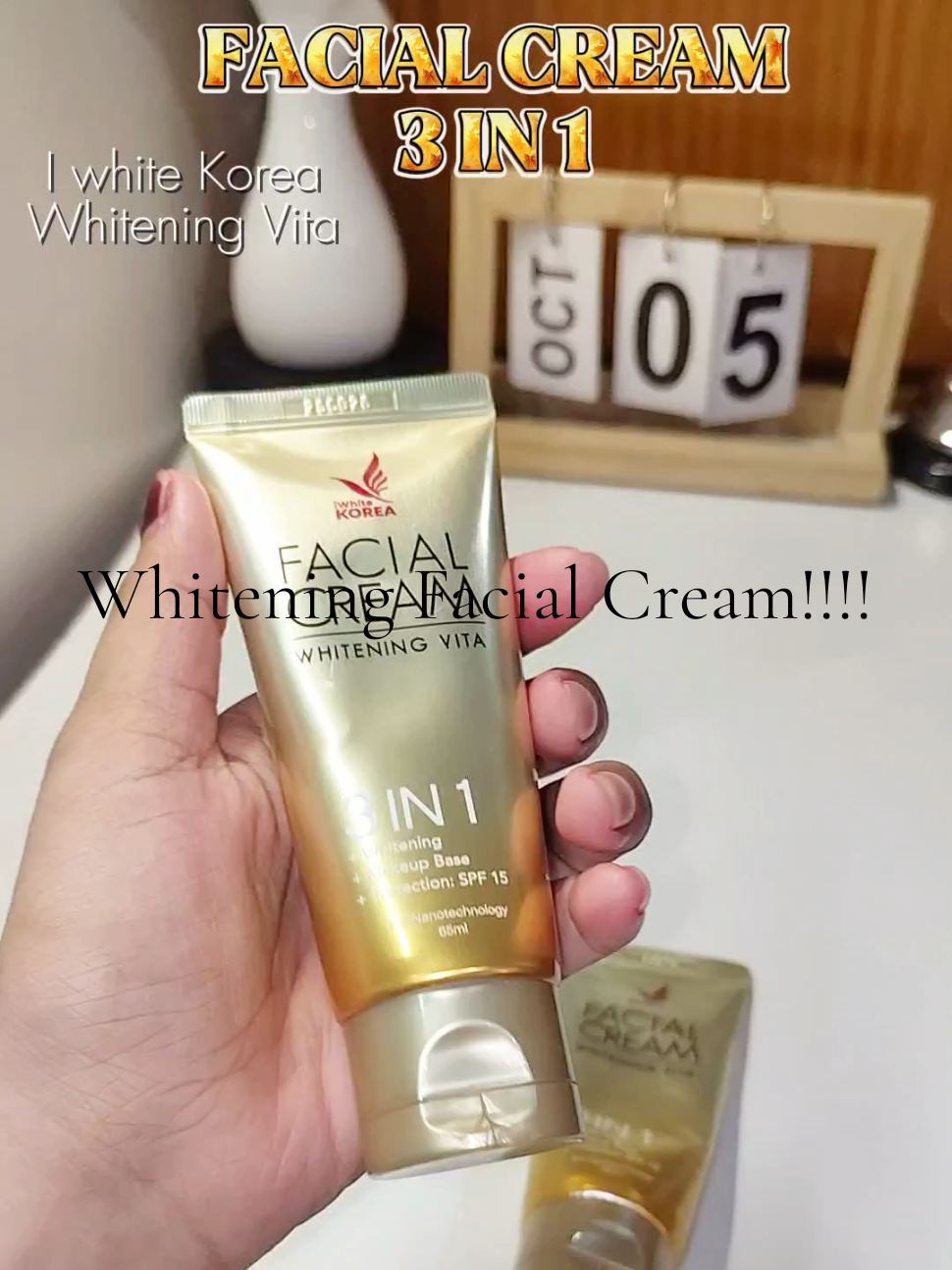 Whitening Facial Cream! ni I white Korea! napakaganda!!! #iwhitekorea #facialcream #facecream #iwhitekoreafacialcream #fypviral 