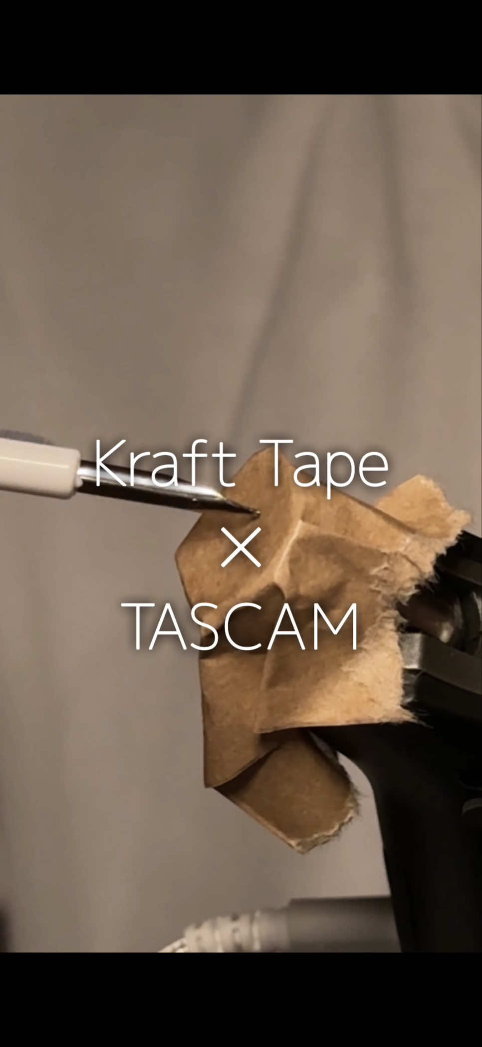 ASMR Kraft-Tape × TASCAM Mic! Ear Cleaning #asmr #sleep #acmp #relaxing #asmrtingles #earcleaning 