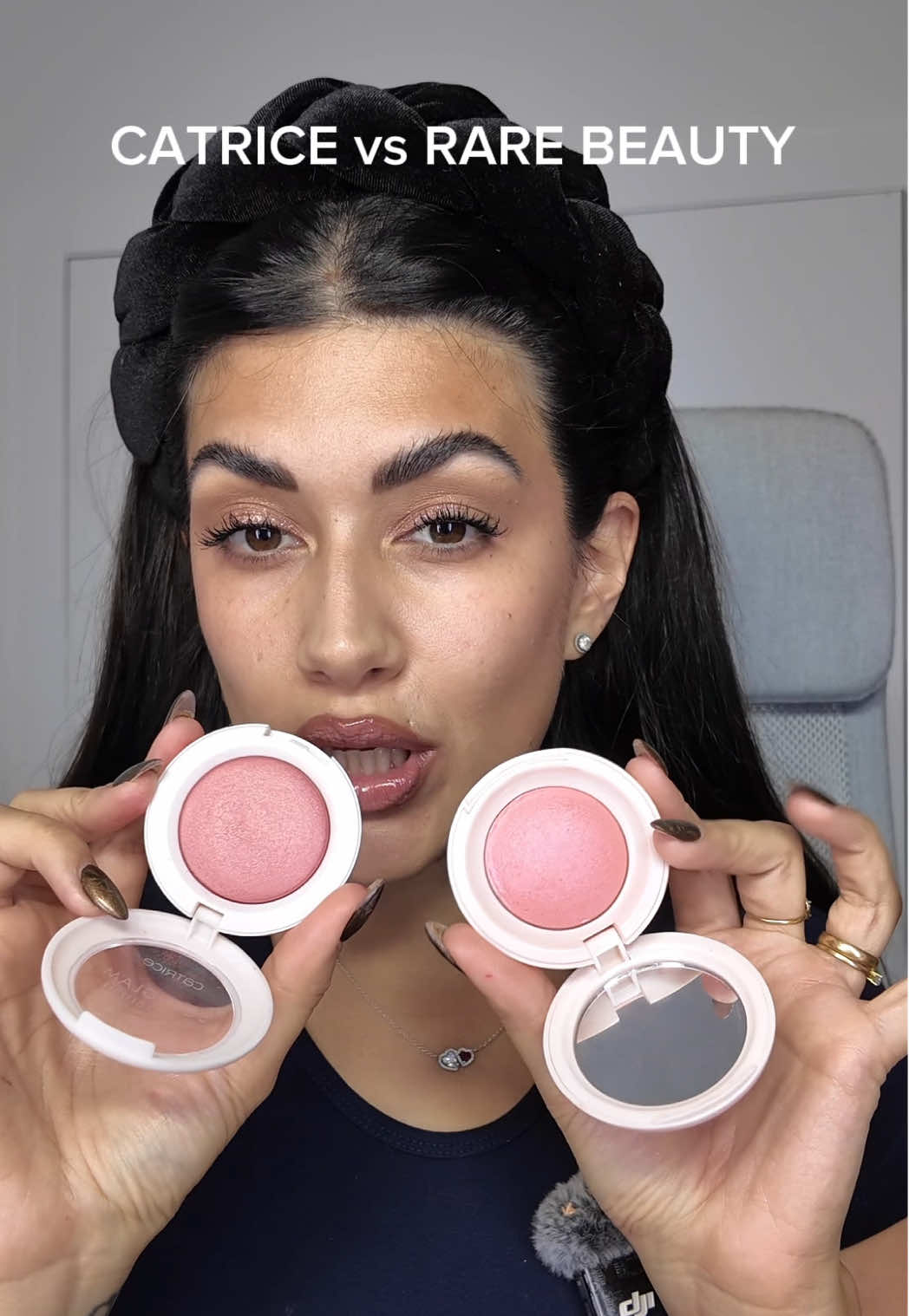 Respuesta a @Maligator el dupe del colorete más VIRAL! rare beauty vs catrice! ¿Son iguales? #makeup #dupes #makeupreview #makeupproducts #viralproducts 