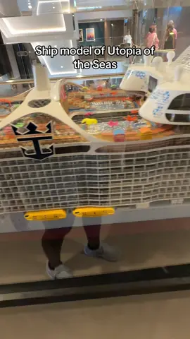 I love these mini models of the ships. #cruise #utopia #ship #royalcaribbean #cruising 