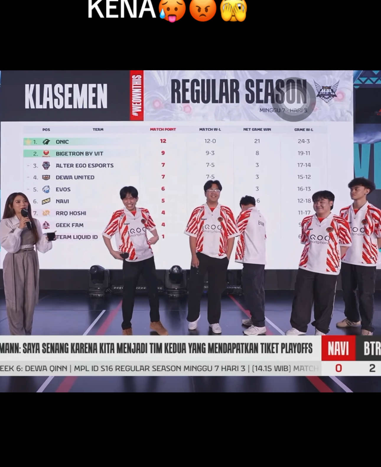 Udah bude jangan dipacing terus, rrq diketawain lagi kan🥵😡#interview #btr #navi #mplindonesia #mobilelegendsbangbang 