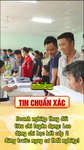 Thế người tốt nghiệp cấp 2 không có việc à #tinchuanxac #tinnong #chinhtri #vieclam #viral 