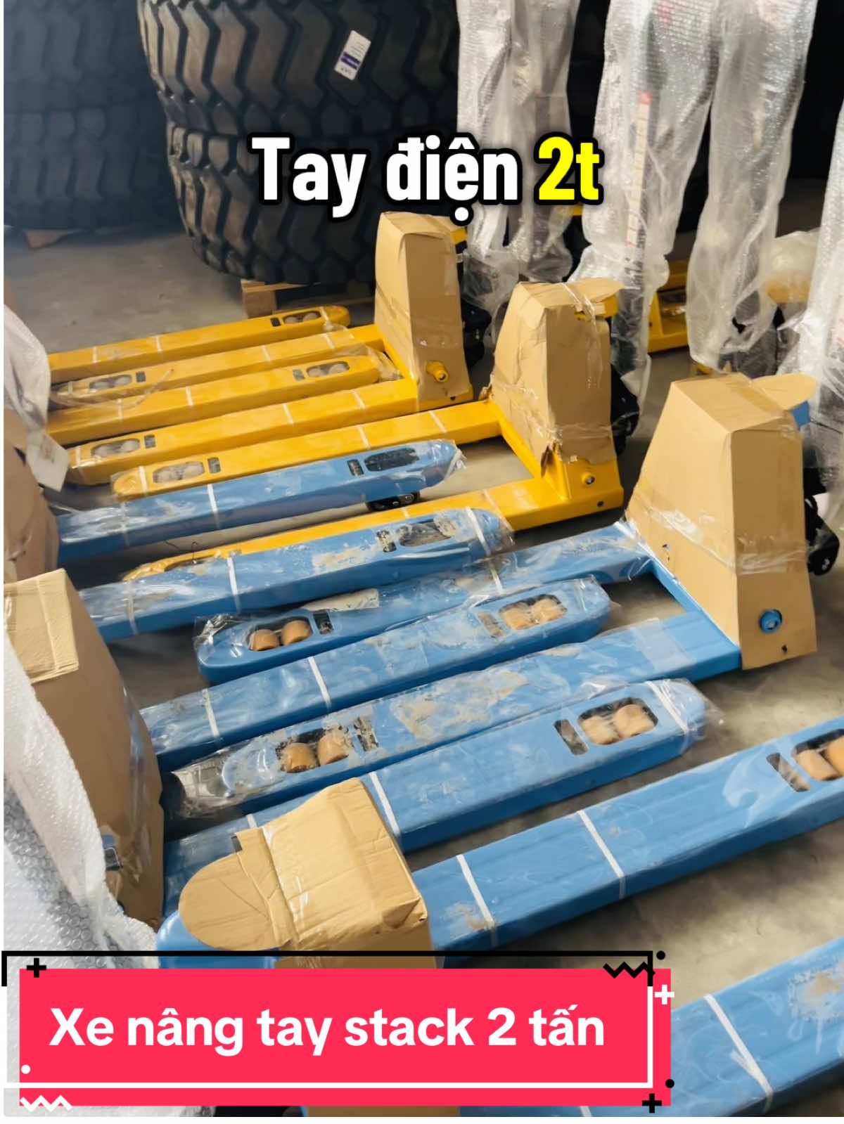 Xe nâng dắt tay điện 2 tấn, thương hiệu Stax #xenang #xenangtay 