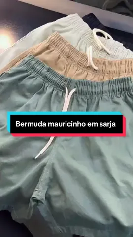 Bermuda mauricinho em sarja 100% algodão, alto padrão para sua loja. 