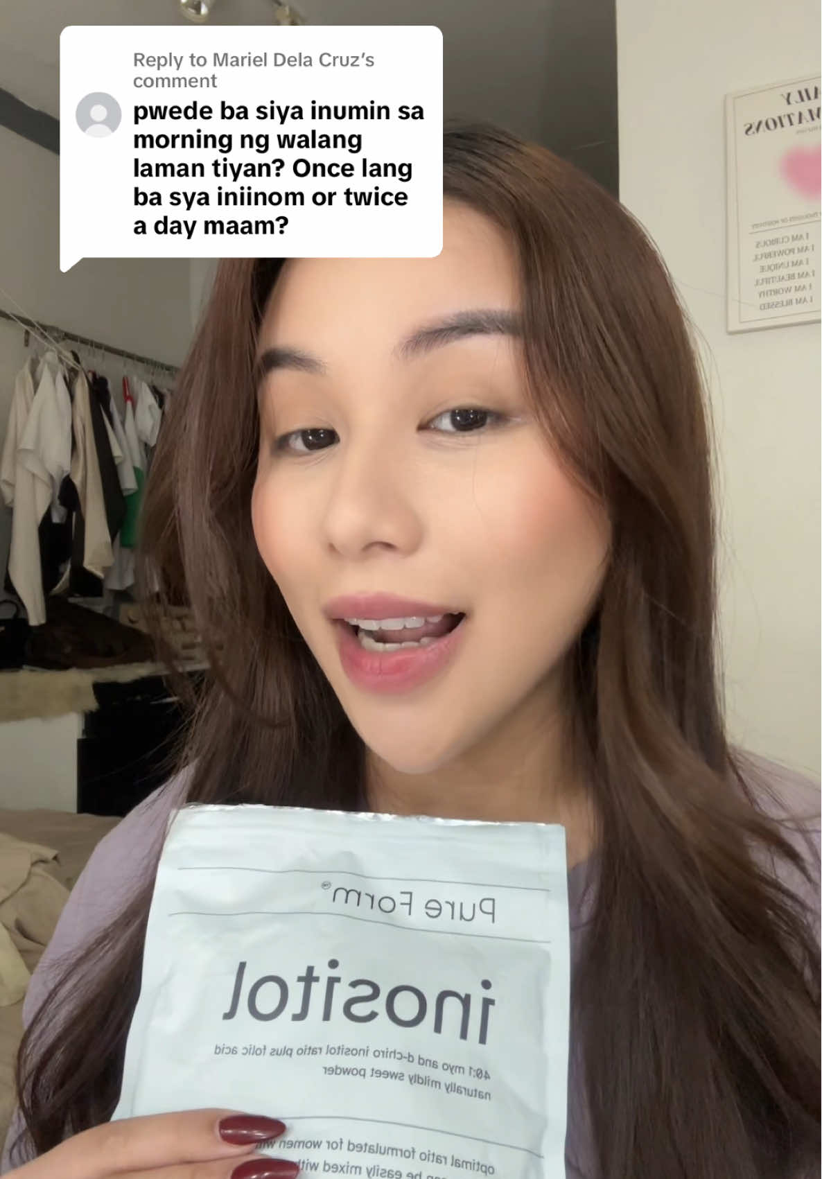 Replying to @Mariel Dela Cruz paano nga ba ang tamang pag inom kay inositol? #SupplementProgress #PureForm #inositolsupplement #inositolpcos 