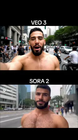 VEO 3 VS SORA 2 - Comparação estilo vlog. Foi usado o mesmo prompt. AI, Inteligência Artificial, Qual o melhor. #IA #VEO3 #SORA2 #OpenAI #IA 