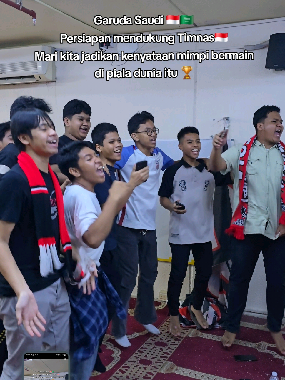Mari kita rapatkan barisan mendukung timnas untuk mencetak sejarah lolos piala dunia 🏆 #garudasaudi #kualifikasipialadunia2026 #indonesia🇮🇩 #saudiarabia🇸🇦 