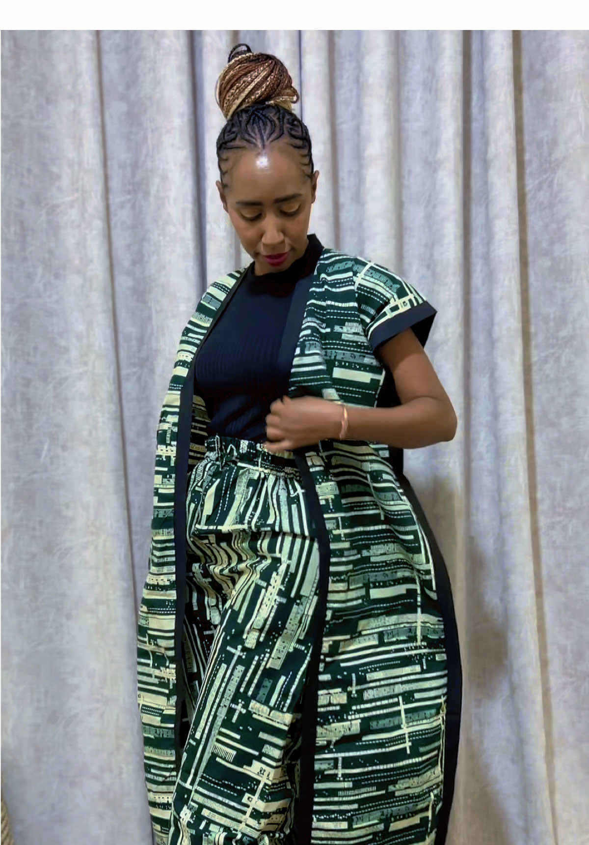 Kimono set ksh3500 Available in below print #ankara #kimonoset #kitenge #njambifrikaoutfits 