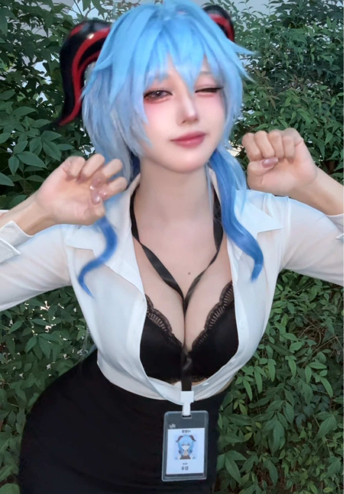 올만에 코스하고 춤🩵 #감우 #원신 #cosplay #cosplayer #GenshinImpact