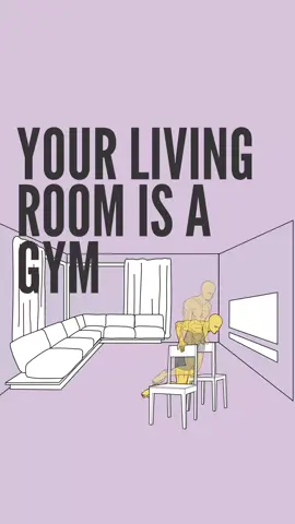 Warning: you’ll never look at your dining room the same way again.😏 #noequipmentworkout #workout #calisthenics