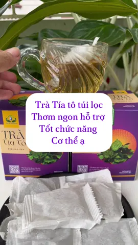 Trà tía tô túi lọc vị thơm dễ uống tốt cho sức khỏe cả nhà mình ơi #tratiato #tratiatotuiloc #trathanhnhiet #tramatgan 