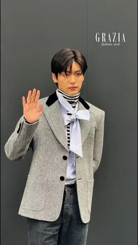 #Soobin center? You know we love to see it 😍 At @Valentino's SS26 show today, the @TOMORROW X TOGETHER leader is stepping out for his first solo fashion week schedule and all eyes are on him 👀 Watch on to see the #TXT star take his throne at #ValentinoSS26! #GRAZIASingapore                 