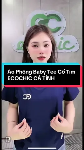 Áo Phông Baby Tee Cổ Tim ECOCHIC CÁ TÍNH#thuyxinhlunglinh996 #thoitrang #aobabyteexinh #aodep_baochat 