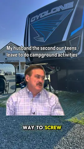 He has zero chill  #rvlife #rvcamping #rvtravel #campgrounds #marriedlife 