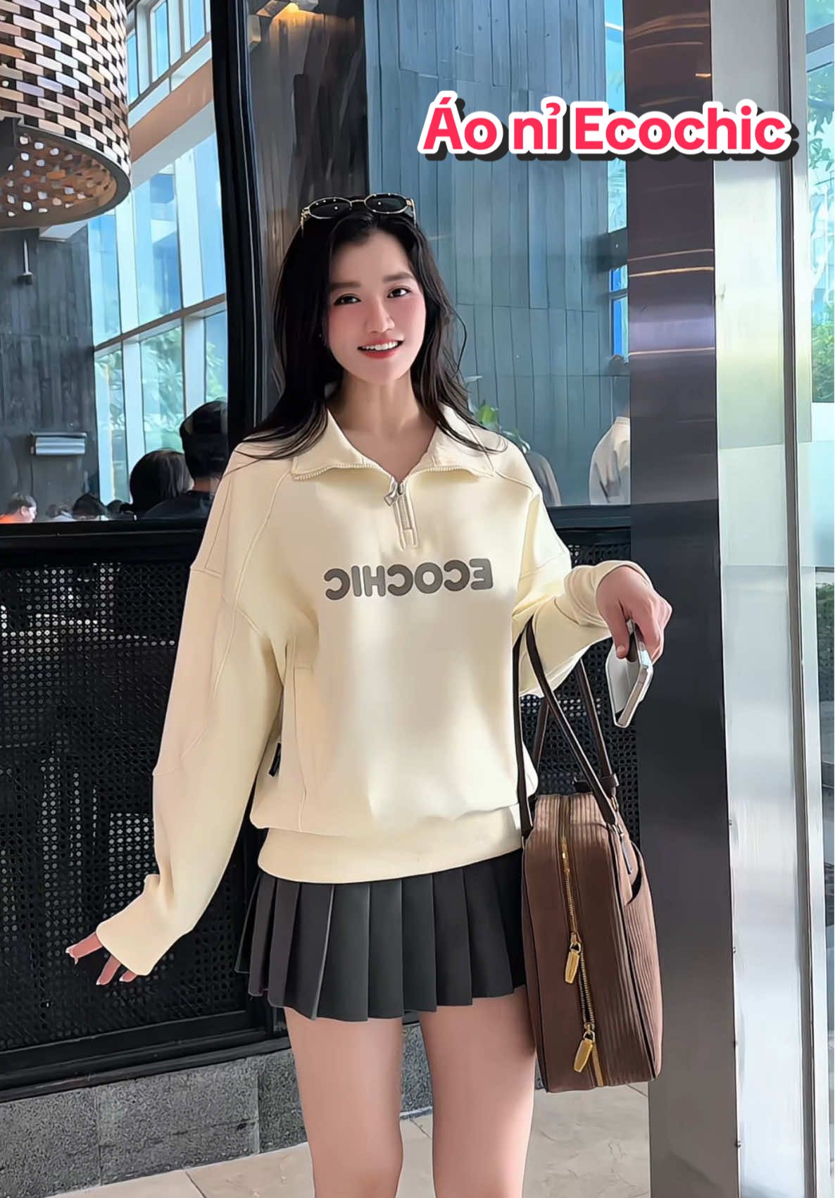 Áo Sweater ECOCHIC HaftZip #aosweater #ecochic #newcollection #quynhchanhsa 