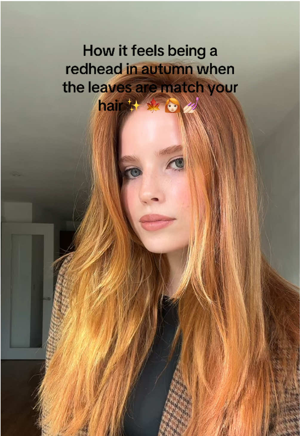 When the 🍁 match your hair colour #fyp #gingerhair 