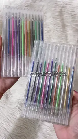 Dati kapag may ganito kang ballpen, maiiyak ka sa saya.😭❤️🍀 #glitterpen #pen #gelpen #ballpen 