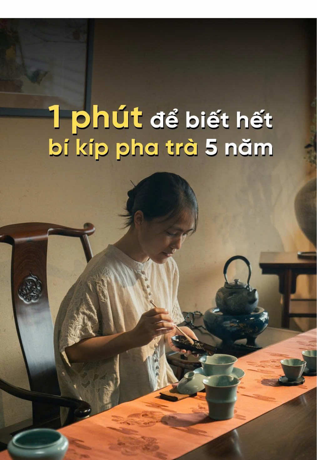 1 phút để biết hết bí kíp 5 năm pha trà #tradao #fyp #thuongtra #hocphatra #phatra 