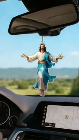 2D retro Jesus car decoration 🙏🙏🙏