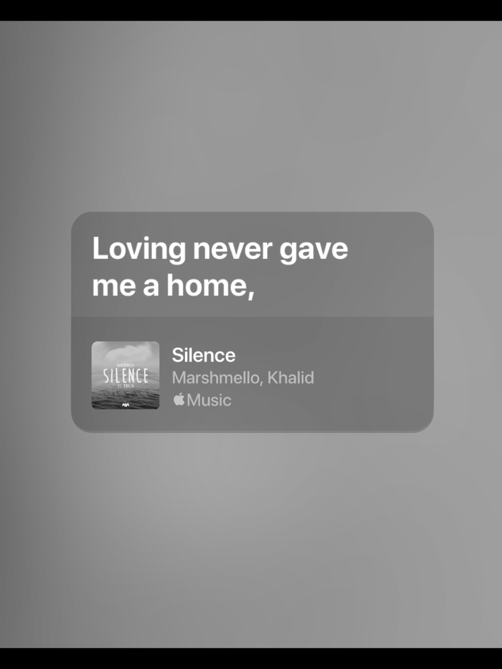 loving never gave me a home. #silence #marshmello #lyrics #liriklagu #foryou 