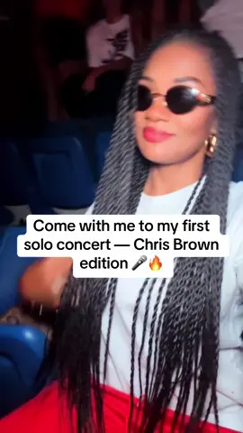 My first solo concert, and it had to be Chris Brown 😍🎶 #chrisbrown #breezyvibes #unforgettable #feelingmyself #soloadventure 