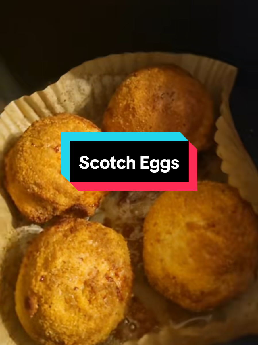 Yeah so you can cook Scotch Eggs in the air fryer 🤯 #fyp #airfrying #lazycooking #airfryer #airfry 
