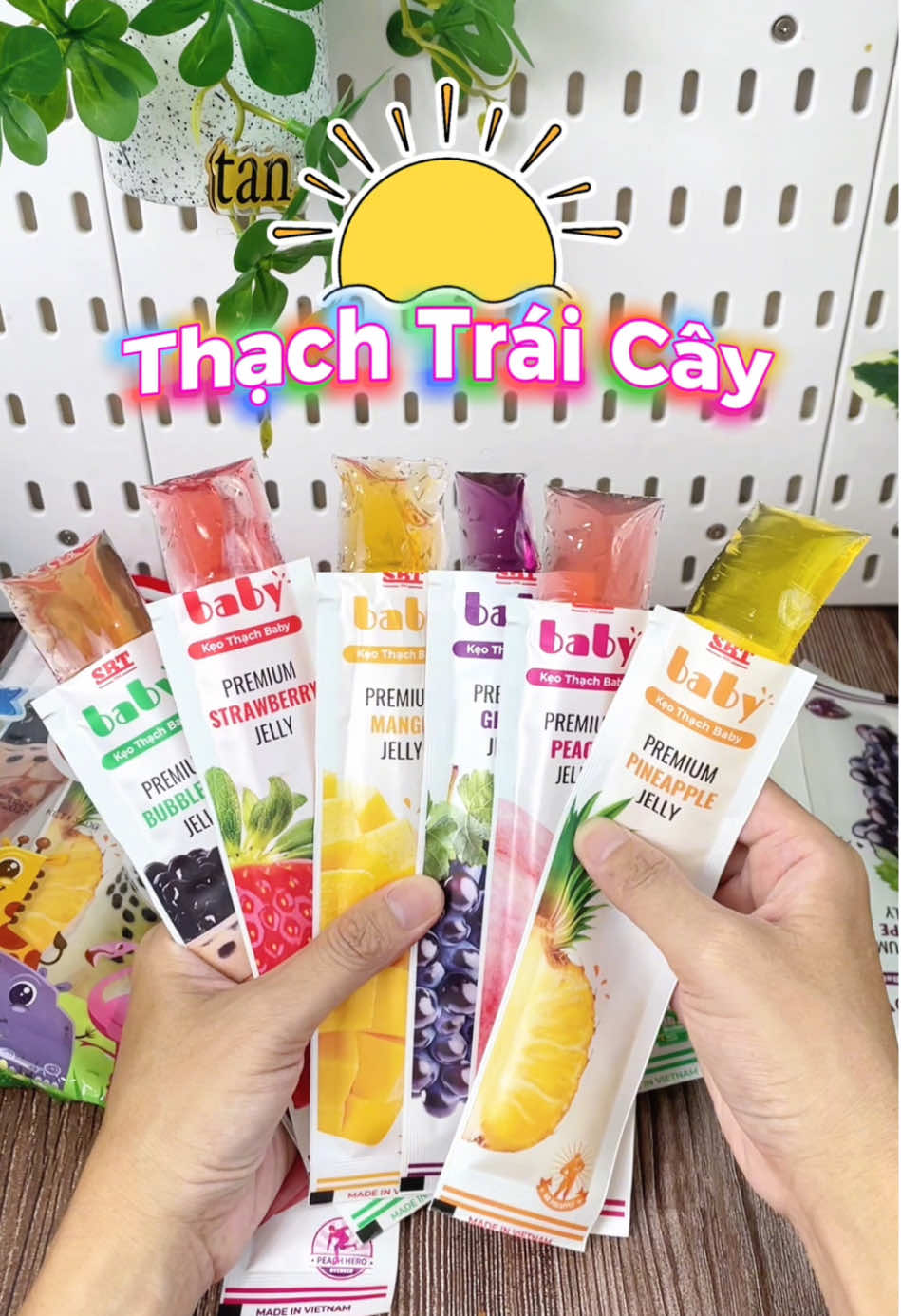 Thạch trái cây với bột rau câu chiết xuất từ rong biển giòn giòn sần sật thơm ngon lắm nha 🍑🍇🍓🧋🥭🍍 #thachtraicay #sbt1994 #keothachzaizai #thachbaby #sale1010 