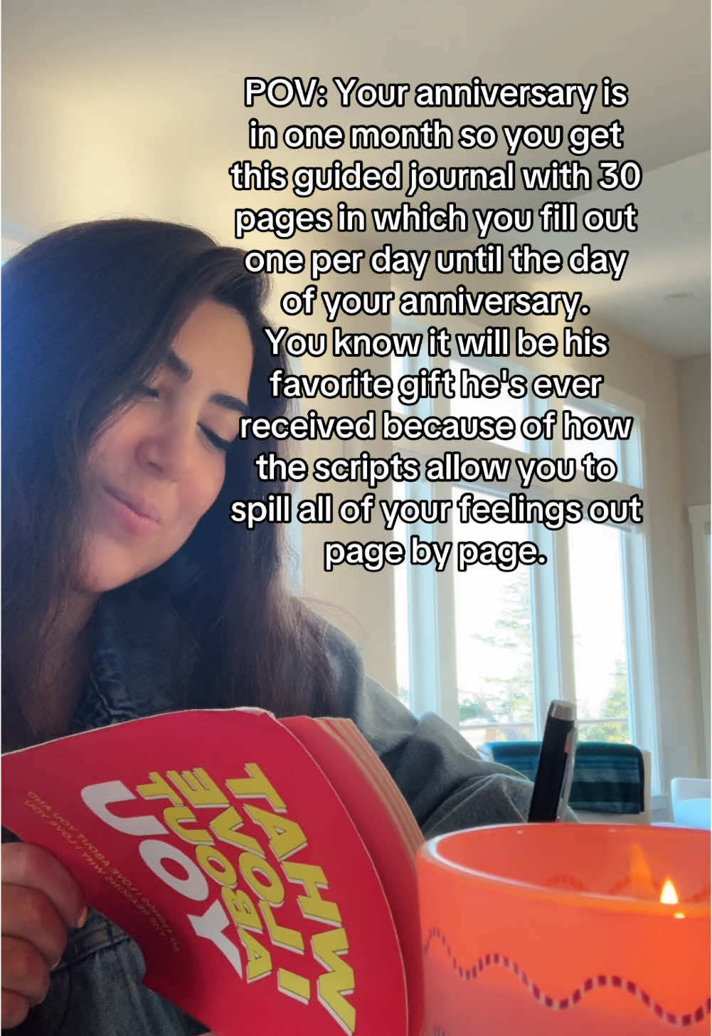 Cannot wait to give it to him to read it all 🥺❤️I love him so much!! #anniversarygift #anniversary #anniversarygiftideas #giftsforhim #giftsforcouples #couplegifts #lovebook #romanticgift #romanticgiftideas #whatiloveaboutyoubook #BookTok 