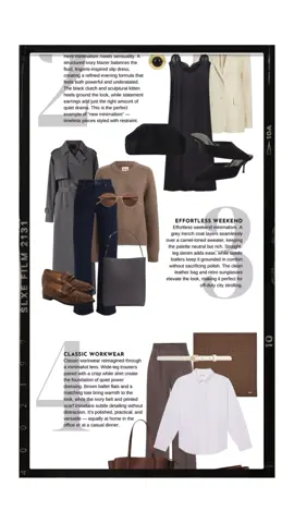 The New Minimalism — a study in restraint, intention, and timeless design. Neutral tones, sculptural shapes, and effortless silhouettes define this season’s quietest yet most powerful aesthetic. Which look captures your version of minimalism? 🤍 #TheNewMinimalism #QuietLuxury #ModernStyle #FallFashionEdit #styleinmotion 