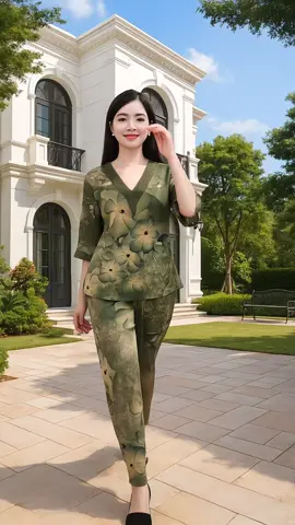 Bộ xinh lụa #hangshoping #xuhuongtiktok #macdepmoingay #quanaotrungnien 