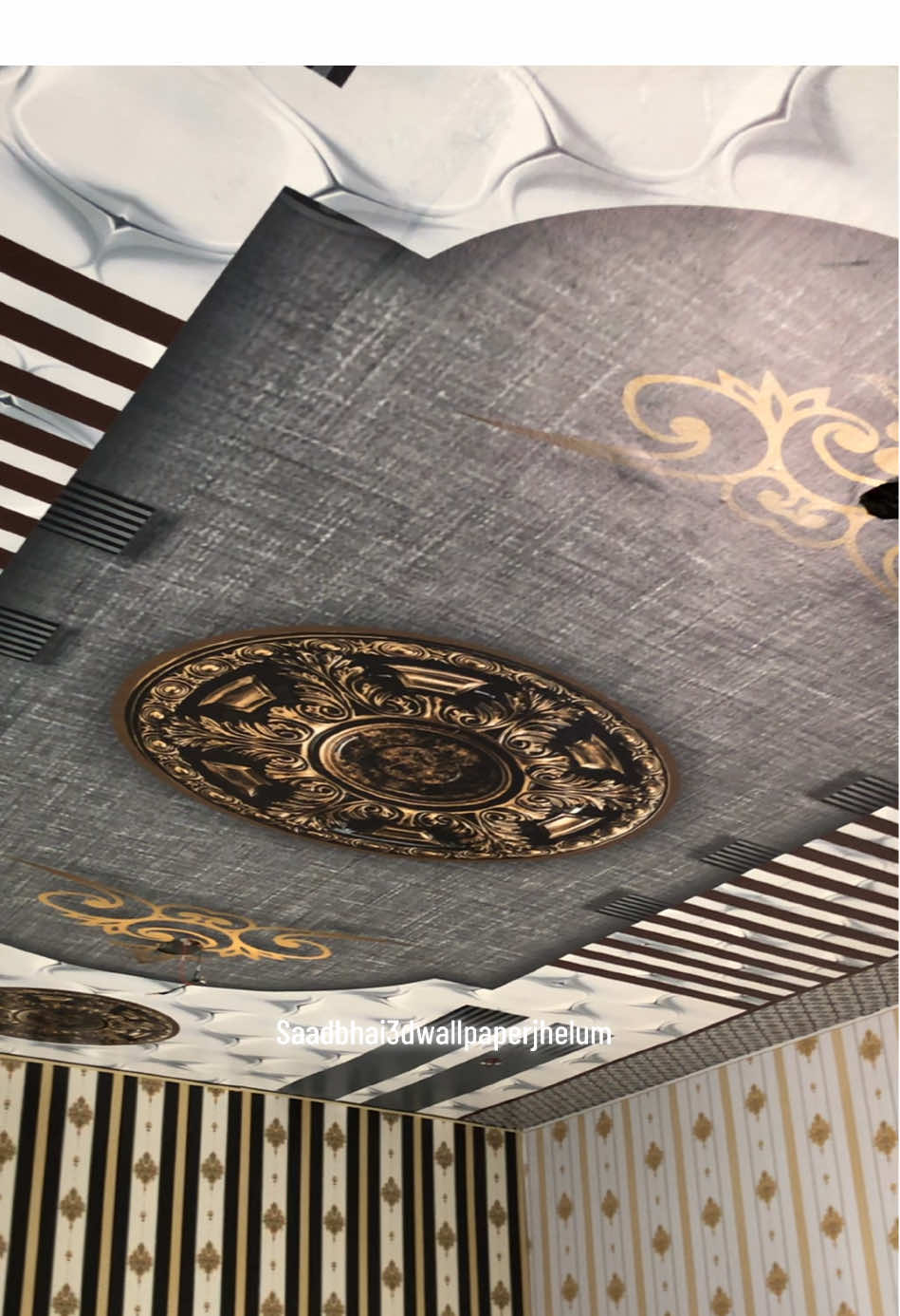 Wall Palling & 3D roof Sheet #saadbhai3dwallpaperjhelum #creatorsearchinsights #foryou #wall #palling #wallpaper #sheet 