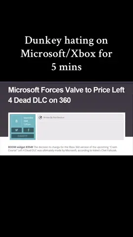 Feels appropriate & relevant to hate on Microsoft & Xbox but Dunkey did it first #videogamedunkey #gaming #news #fyp #xyzcba 