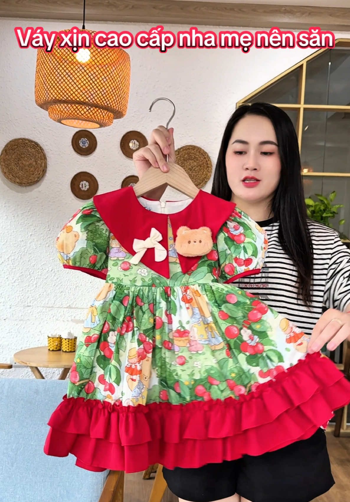 mặc đi chơi hay đi tiệc đều đẹp luôn #thoitrangtreem #tiktokshop #vaybegai #vaybegaithietke #vayxinhchobe 