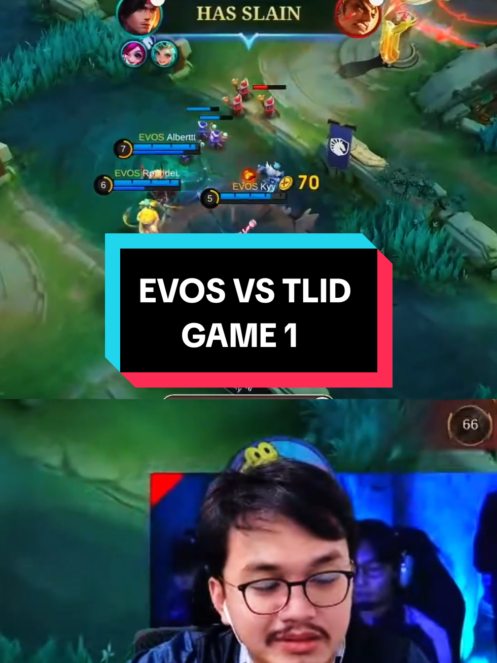 EVOS VS TLID GAME 1 #mpl #NEXTJagoanMabar #MLBBNEXT2025 
