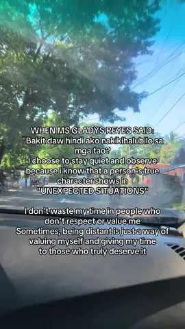 WHEN MS GLADYS REYES SAID: 