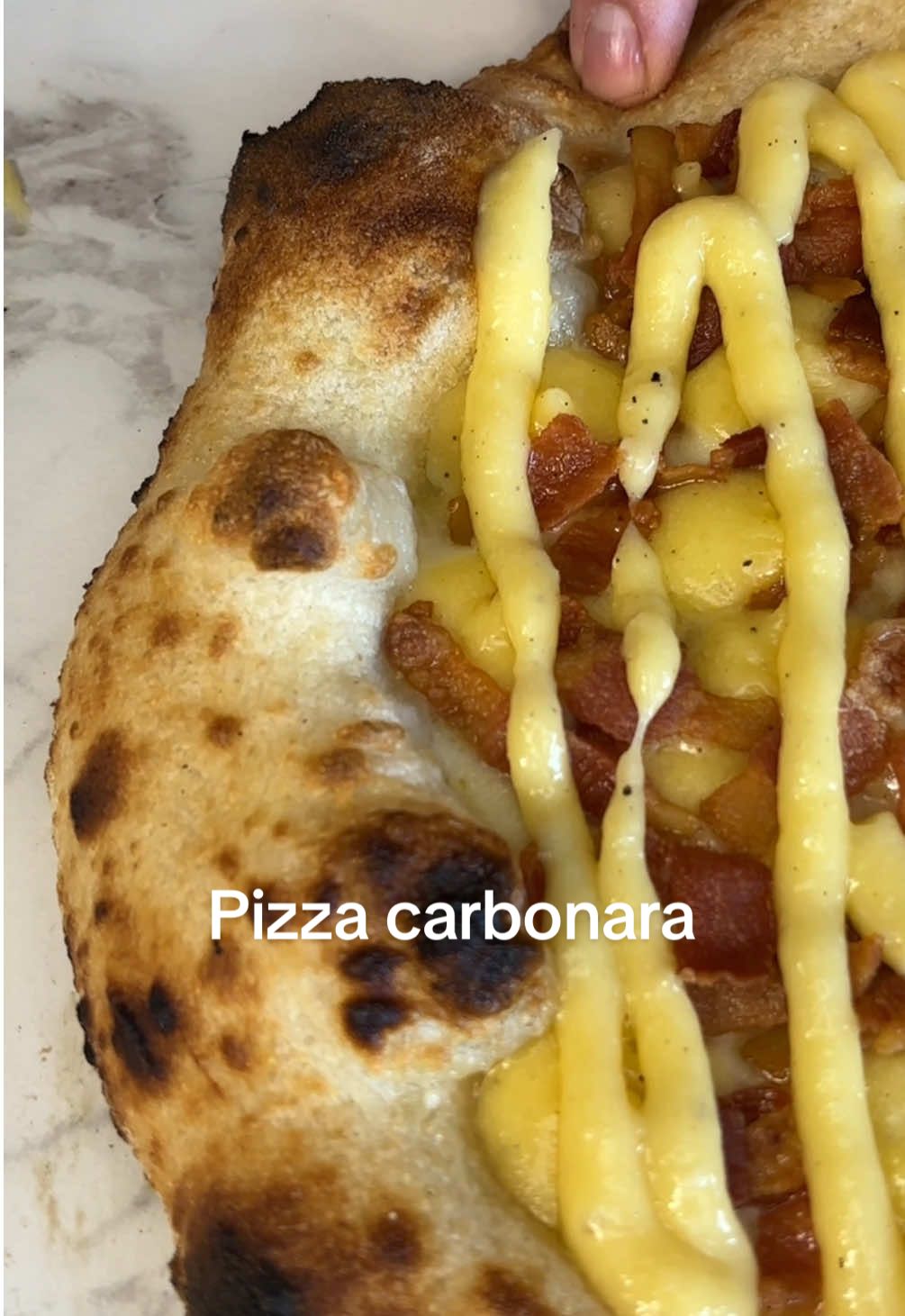 Pizza carbonara #Pizza #paratii #pizzalover #pizzatime #fyp