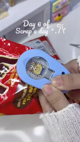 Day 6 of scrap a day 🥔🧀 #scrapbooking #journaling #ascrapaday #asmr #DIY 