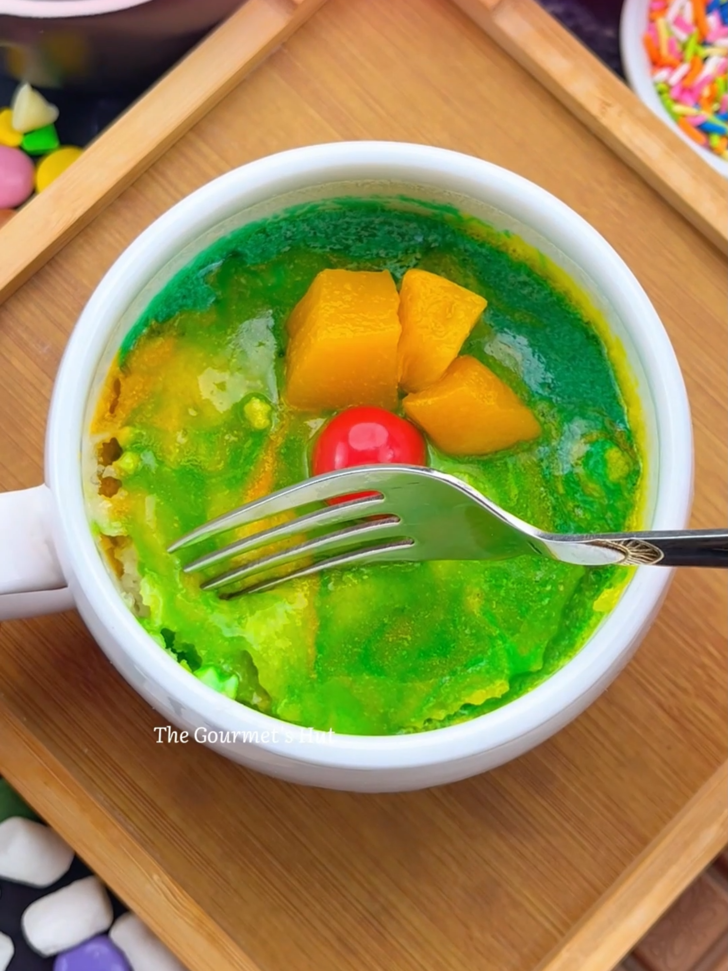 Peach Mug Cake | Soft, Juicy & Eggless 1-Minute Dessert You’ll Make Every Day! 🍑 Easy Microwave Recipe #mugcake #mugcakerecipe #eggless#baking#quickdessert#EasyRecipes#microwaverecipe#MicrowaveMugCake #fyp #viralrecipes #usfoodie #canadianrecipes #food #usa🇺🇸tiktok Ingredients Dry Ingredients: 4 tbsp all-purpose flour 2 tbsp sugar (brown sugar works great too) ¼ tsp baking powder Pinch of salt Wet Ingredients: 3 tbsp milk 1 tbsp applesauce (or yogurt — I used applesauce) 1 tbsp neutral oil ¼ tsp vanilla extract Add-ins: 2 tbsp canned peaches, finely chopped (drained, but a little syrup is okay for flavor) Buttercream Frosting: 1 tsp softened butter 3 tbsp powdered sugar ¼ tsp vanilla essence 1 tsp milk Gel food colors (orange, yellow, green — 1 drop each) 1 red cherry for garnish Peach Mug Cake lovers, this one’s for you! 🍑✨ This soft, juicy, and eggless mug cake is ready in just 1 minute — perfect for when you’re craving something sweet, fruity, and homemade without the fuss. Made with canned peaches, milk, and vanilla, this microwave mug cake turns out unbelievably fluffy and full of fresh summer flavor. Topped with a creamy, colorful buttercream frosting, this is one of the best peach dessert recipes you’ll ever try! Perfect for quick snacks, late-night cravings, or summer treats. 👉 Don’t forget to FOLLOW for more easy mug cakes, LIKE & SHARE with your foodie friends, and try my other viral mug cake recipes — from Chocolate Pound Mug Cake to Pumpkin Spice Latte Mug Cake! peach mug cake, easy mug cake, microwave mug cake, eggless mug cake, peach dessert, summer mug cake, 1 minute mug cake, quick dessert recipe, canned peach recipe, peach pound cake mug, fruity mug cake, soft mug cake, mug cake without egg, viral mug cake recipe, microwave dessert #peachmugcake, #mugcakerecipe, #easybaking, #microwavedessert, #summerdessert, #egglesscake, #quickdessert, #dessertlover, #cakerecipe, #peachrecipe, #mugcakelovers, #viralrecipes, #1minutemugcake, #homemadedessert, #sweettooth, #desserttiktok, #EasyRecipe, #cozybaking, #snackideas, #thegourmethut