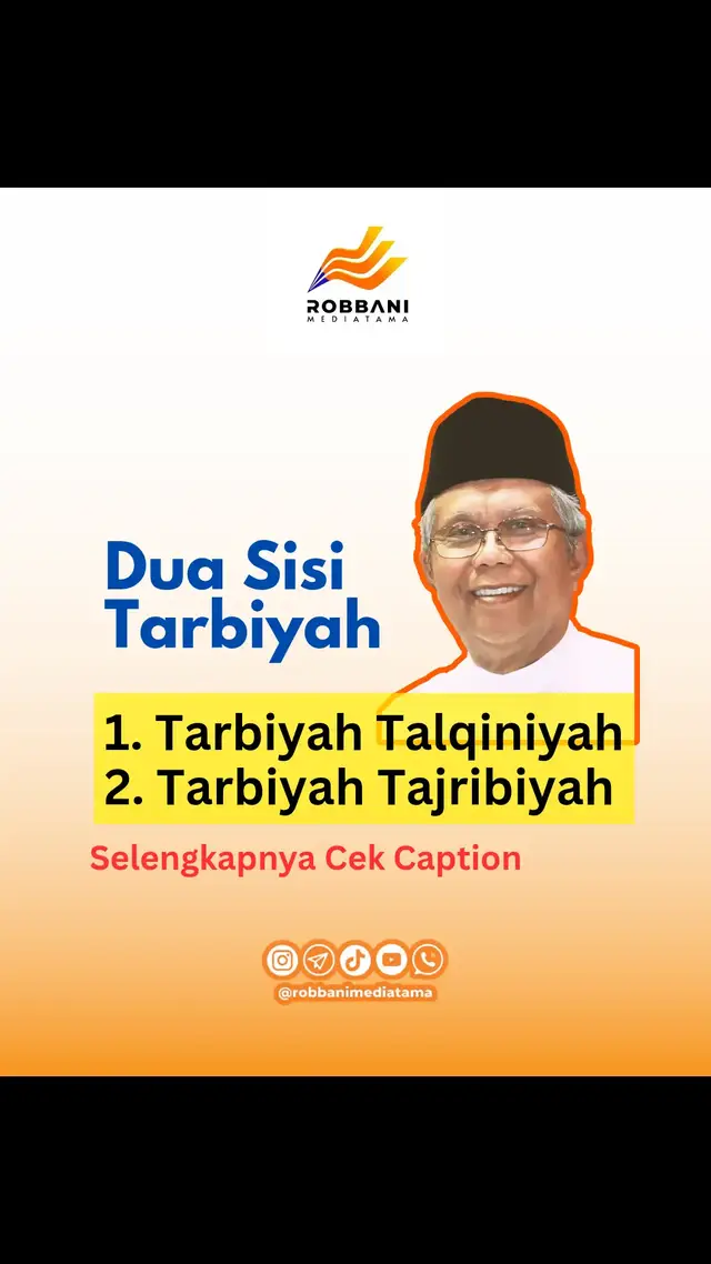 K.H. Hilmi Aminuddin menjelaskan bahwa ada dua sisi dalam tarbiyah: Pertama, talqiniyah. Yaitu pembahasan suatu masalah Islam dalam bentuk halaqah atau liqo tarbawi. Ini intinya terdapat pada firman Allah, كُونُوا رَبَّانِيِّينَ بِمَا كُنْتُمْ تُعَلِّمُونَ الْكِتَابَ وَبِمَا كُنْتُمْ تَدْرُسُونَ “Hendaklah kamu menjadi orang-orang rabbani, karena kamu selalu mengajarkan al- Kitab dan disebabkan kamu tetap mempelajarinya.” (QS. Ali Imran, 3: 79) Ajaran Islam tidak mungkin difahami kecuali dengan pembinaan yang pada hakekatnya merupakan upaya memahami serta menghayati Kitabullah. Kedua, tajribiyah. Yaitu dengan menerima pengalaman lapangan langsung yang merupakan suatu pelajaran dari medan dakwah, Allah berfirman, وَاتَّقُوا اللَّهَ ۖ وَيُعَلِّمُكُمُ اللَّهُ ۗ “Dan bertakwalah kepada Allah; dan Allah mengajarmu; dan Allah Maha mengetahui segala sesuatu.” (QS. Al-Baqarah, 2: 282) #dakwah #tarbiyah #tarbawi #murobbi #mutarobbi