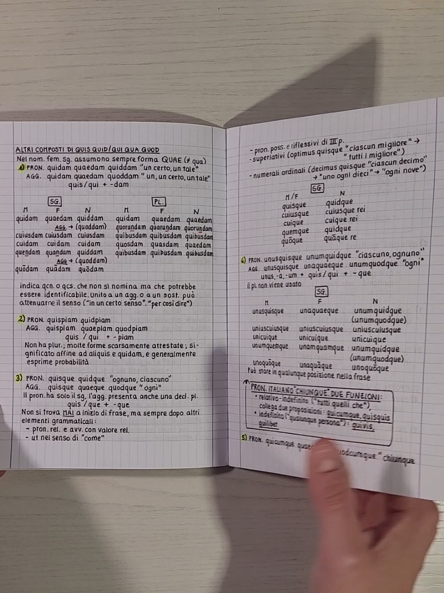 some latin notes✒️ #asmr #handwriting #studytok #study #stationery 
