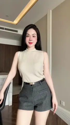 Áo len sát nách cổ 3 phân T213